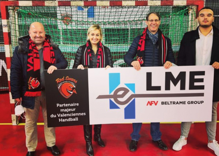 LME Beltrame Group new partnership with the Red Swans of VALENCIENNES HANDBALL club