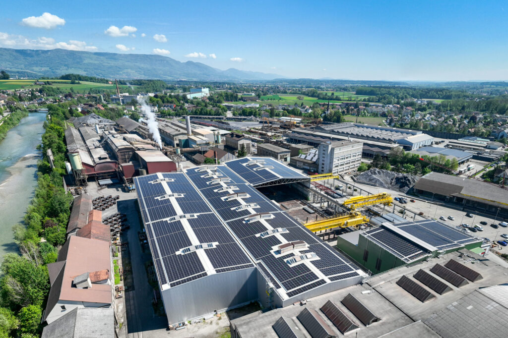 New solar power plant in Stahl Gerlafingen