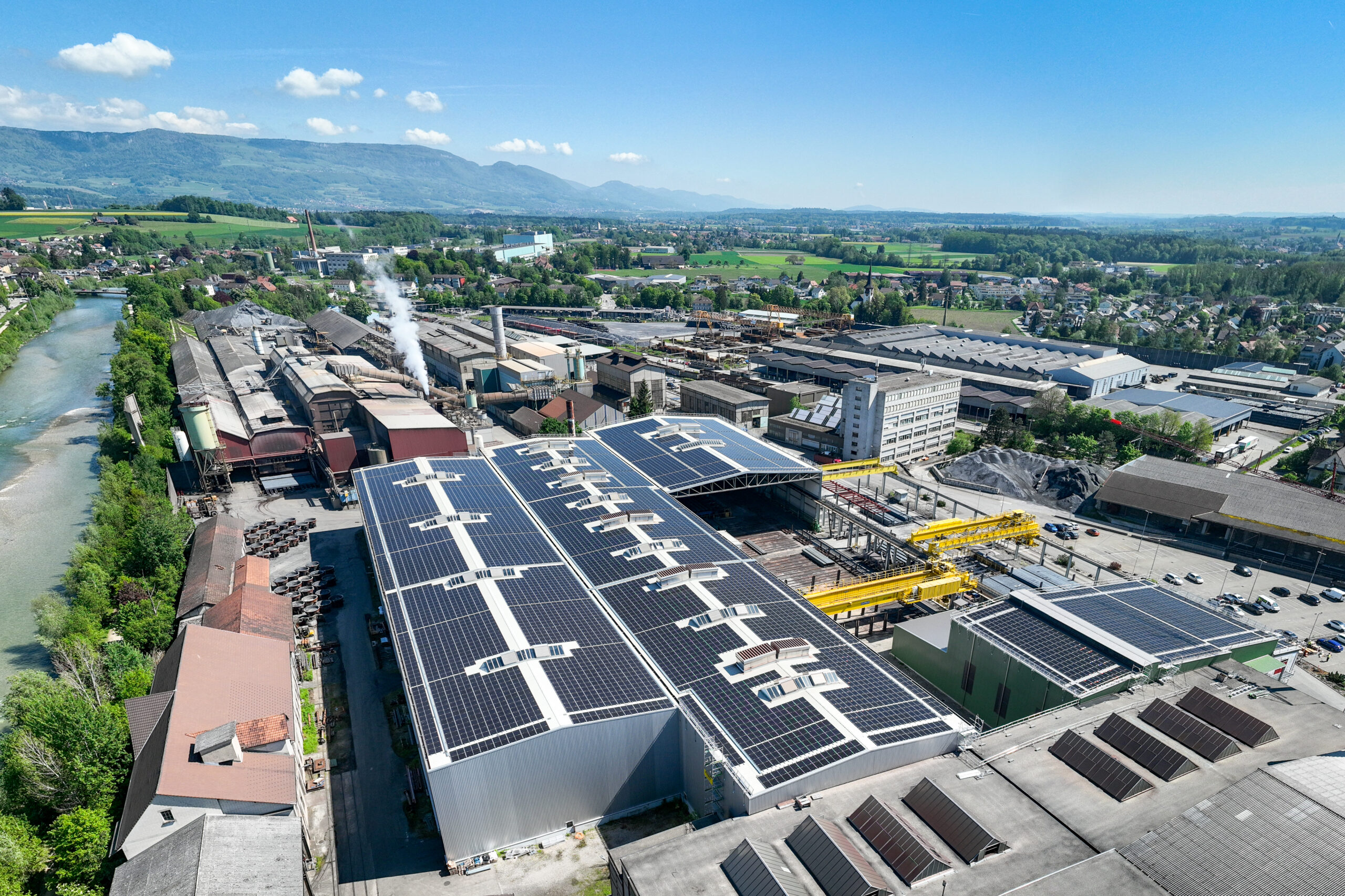 New Solar Power Plant In Stahl Gerlafingen AFV Gruppo Beltrame