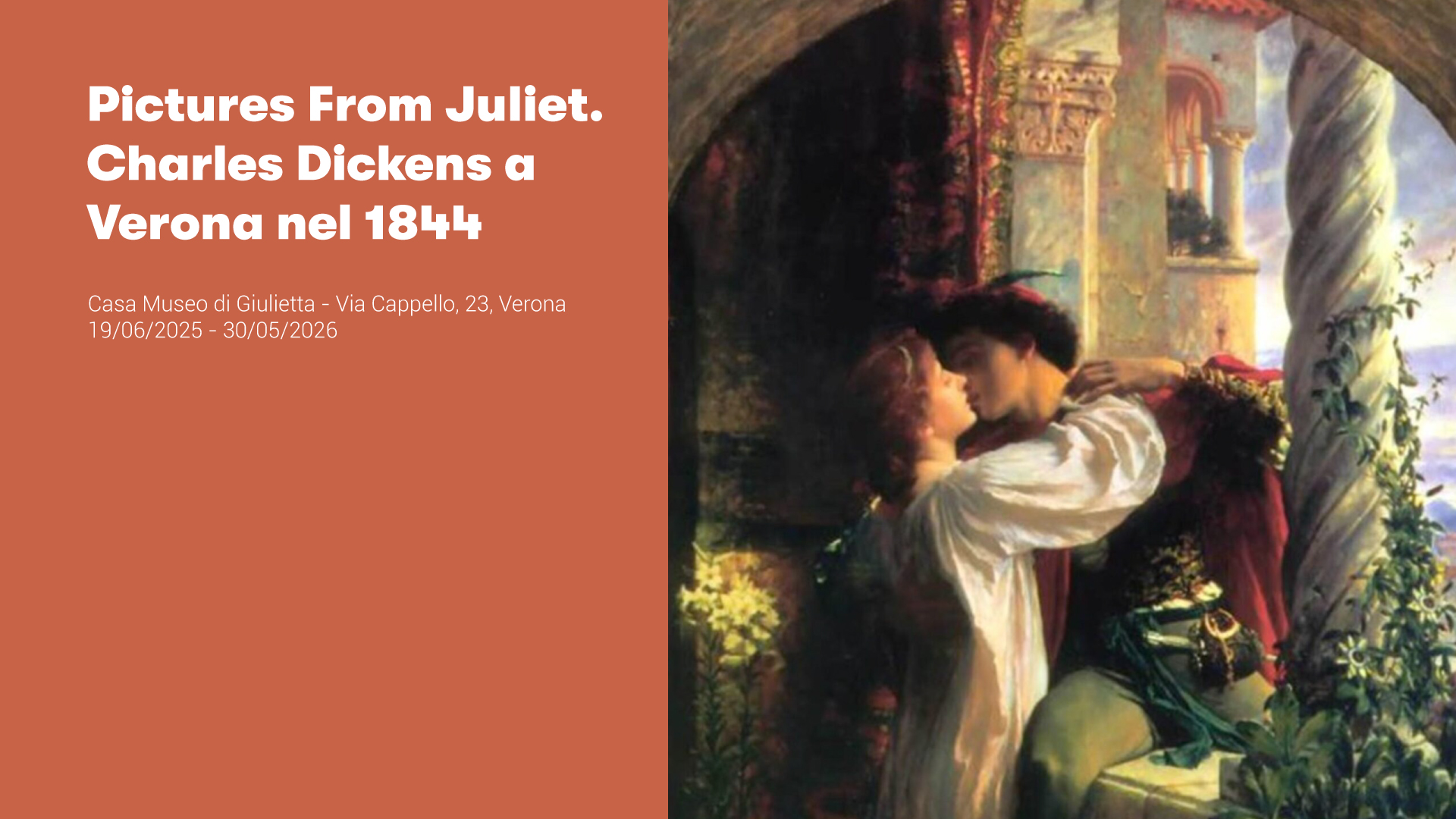 Pictures From Juliet. Charles Dickens a Verona nel 1844
