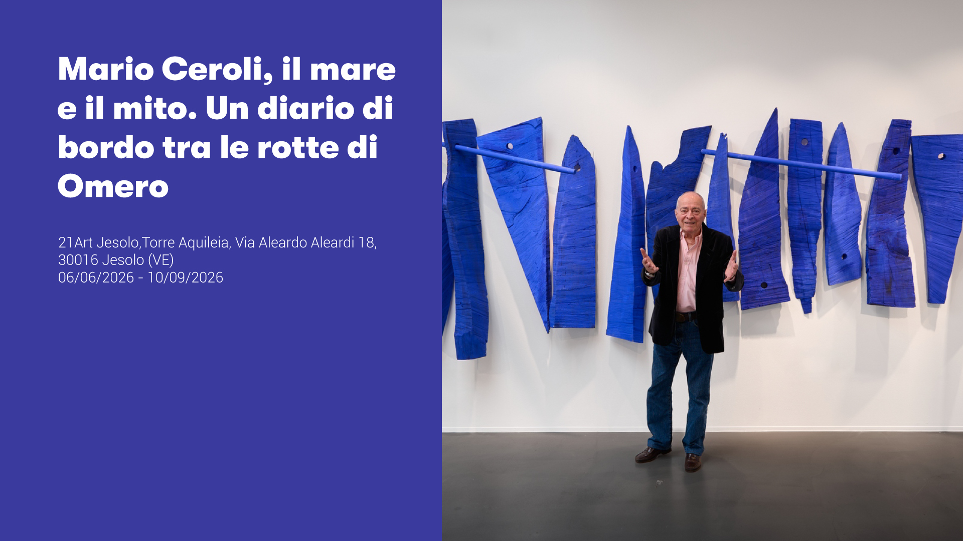 Mario Ceroli, il mare e il mito. Un diario di bordo tra le rotte di Omero