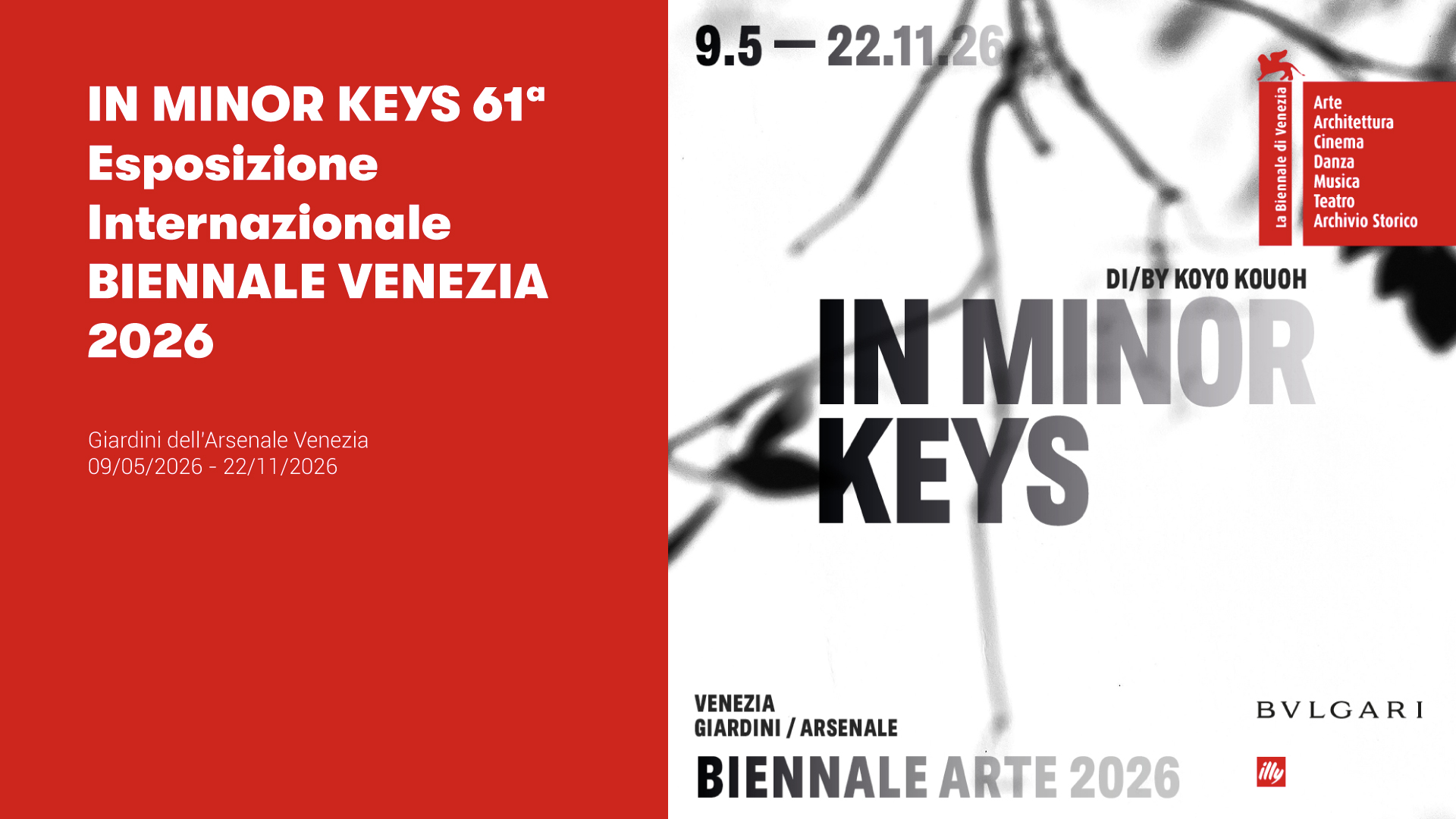 IN MINOR KEYS 61ª Esposizione Internazionale BIENNALE VENEZIA 2026